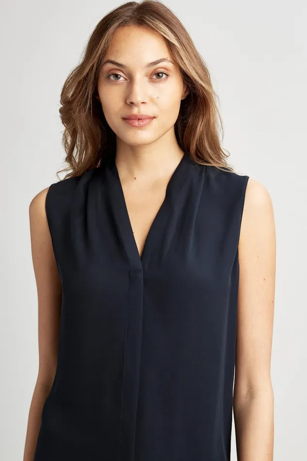 Tops Women Elie Tahari Ginny Shirt Black