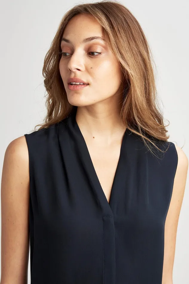 Tops Women Elie Tahari Ginny Shirt Black