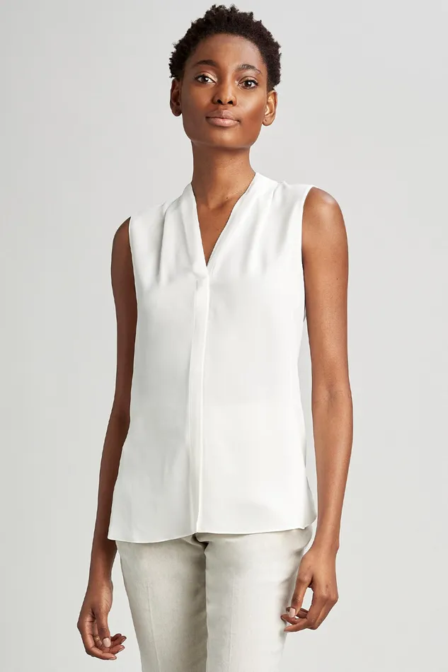 Tops Women Elie Tahari Ginny Shirt Black