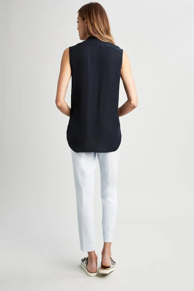 Tops Women Elie Tahari Ginny Shirt Black