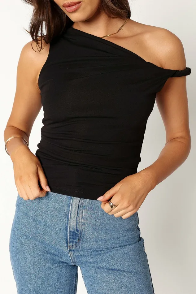 Tops Women Petal and Pup Blake Top Black