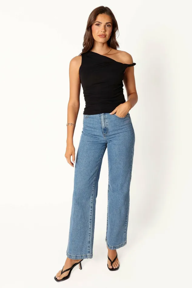 Tops Women Petal and Pup Blake Top Black