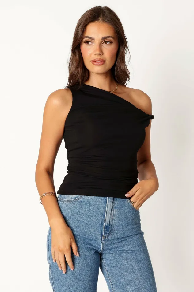 Tops Women Petal and Pup Blake Top Black