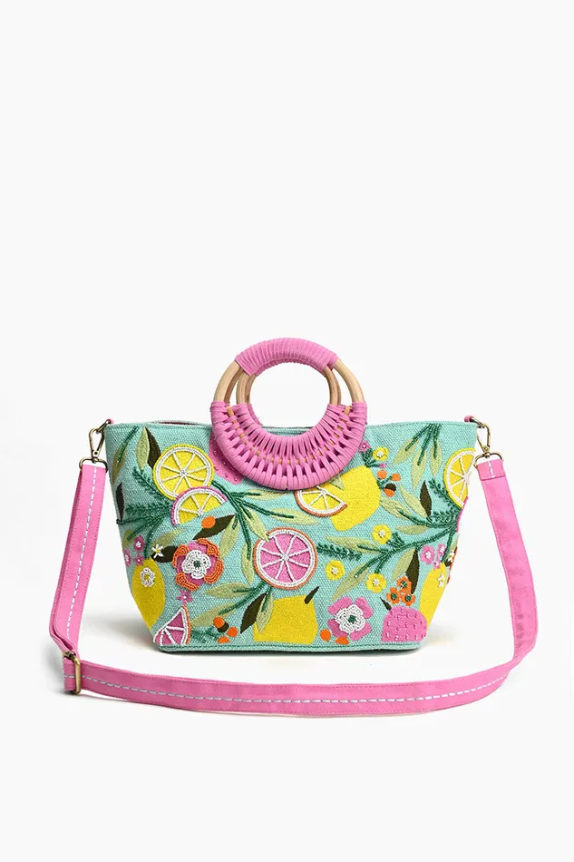Totes America and Beyond Women Citrus Blueberry Infusion Crossbody Tote
