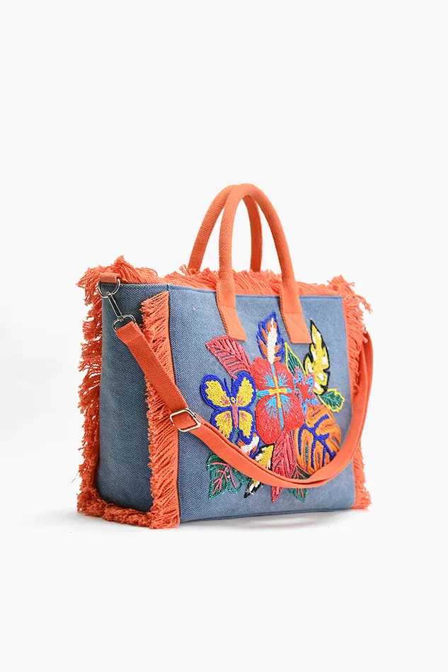 Totes Rainbow Flutterby Foliage Tote America and Beyond Women