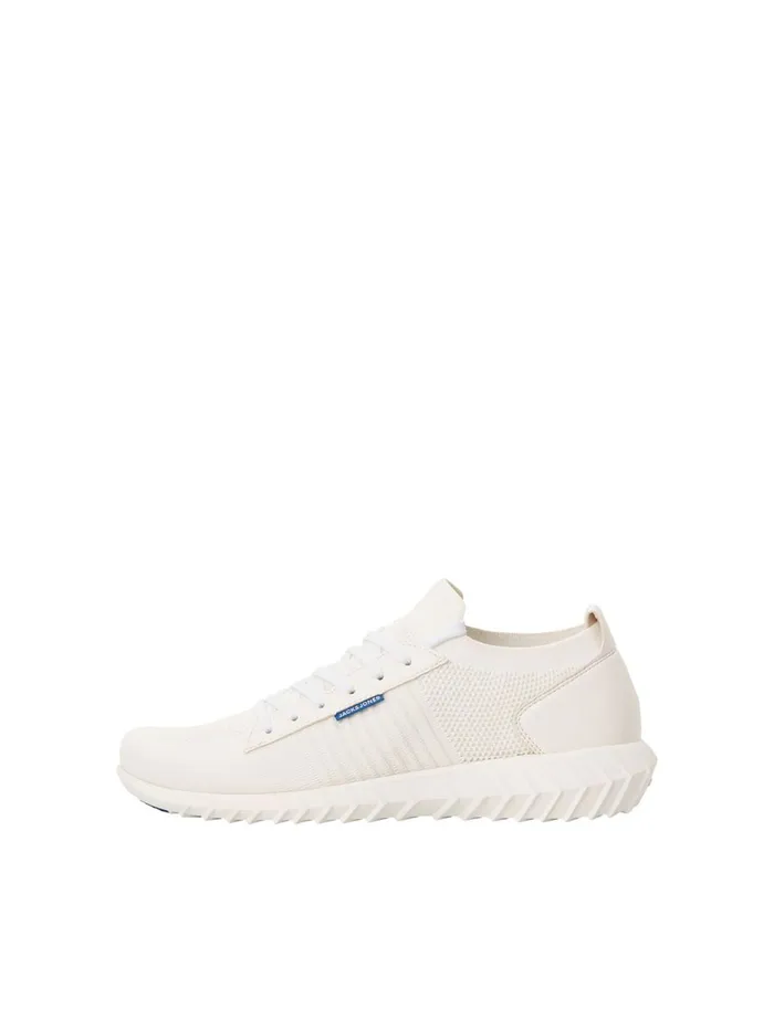 Trainers JACK and JONES Mens LOGO MESH TRAINERS White White Cheap On Sale