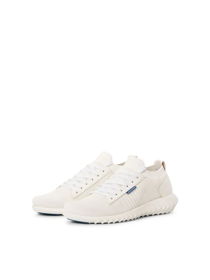 Trainers JACK and JONES Mens LOGO MESH TRAINERS White White Cheap On Sale