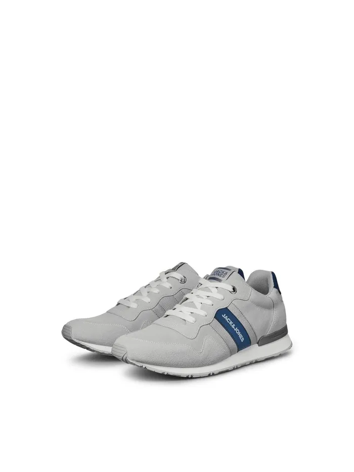 Trainers JACK and JONES Mens PU LEATHER SNEAKERS White Winter White Popular