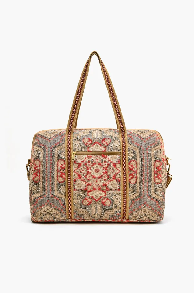 Travel and Beach Bags America and Beyond Women Royal Tapestry Duffel Bag