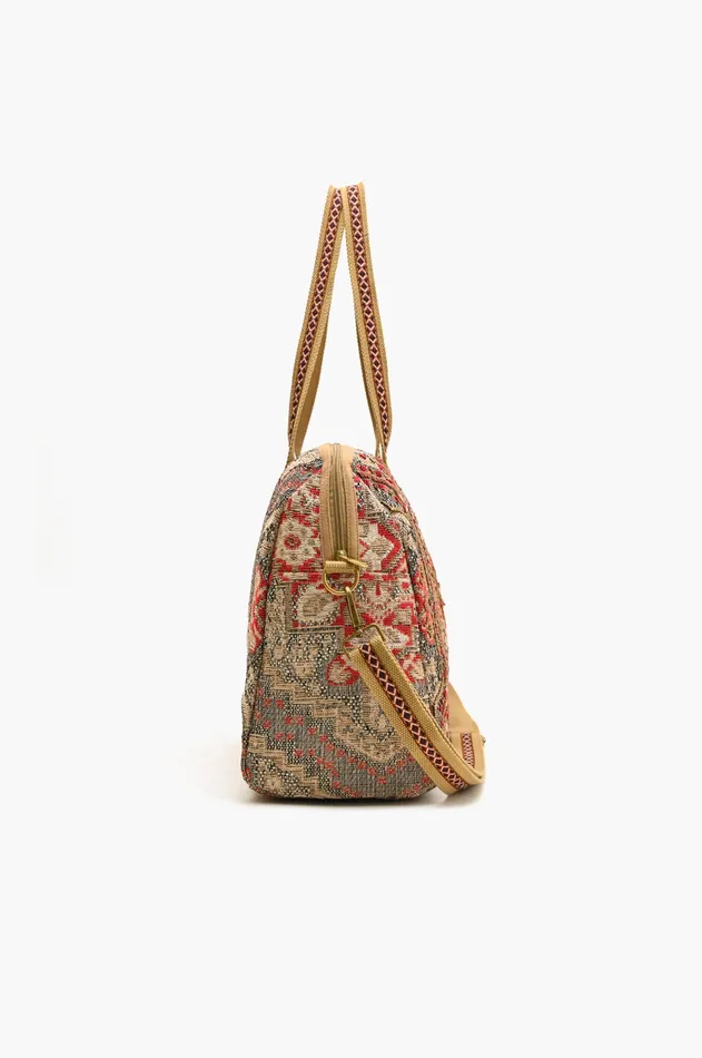Travel and Beach Bags America and Beyond Women Royal Tapestry Duffel Bag