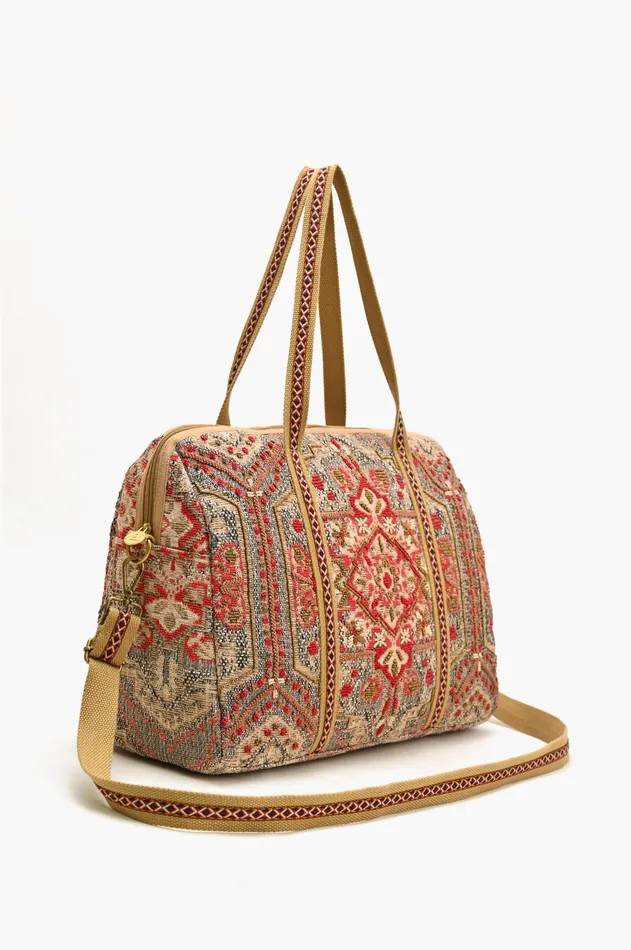 Travel and Beach Bags America and Beyond Women Royal Tapestry Duffel Bag