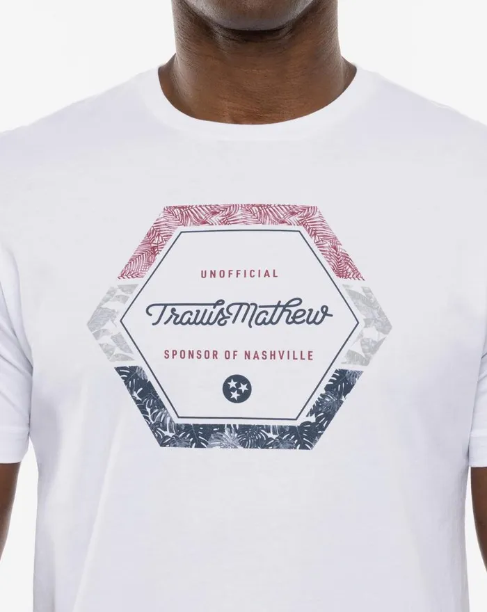 TravisMathew BARBEQUE KING TEE White Men Tees