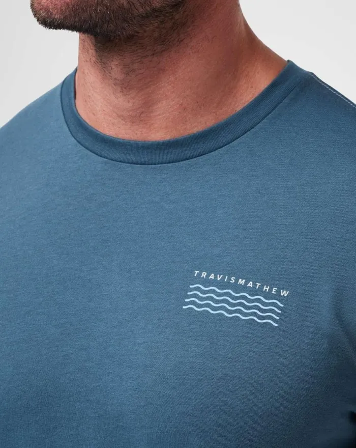 TravisMathew BEST BEHAVIOR TEE Dark Teal Men Tees TravisMathew BEST BEHAVIOR TEE Dark Teal Men Tees