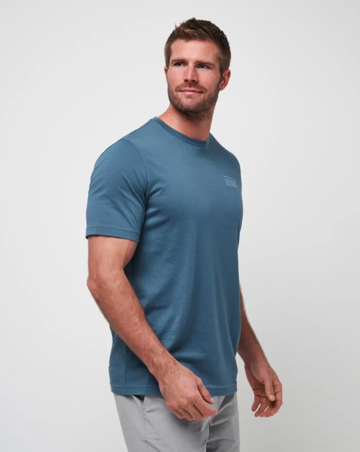TravisMathew BEST BEHAVIOR TEE Dark Teal Men Tees TravisMathew BEST BEHAVIOR TEE Dark Teal Men Tees