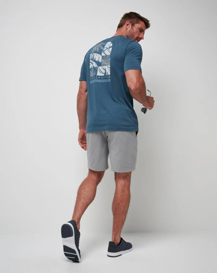 TravisMathew BEST BEHAVIOR TEE Dark Teal Men Tees TravisMathew BEST BEHAVIOR TEE Dark Teal Men Tees