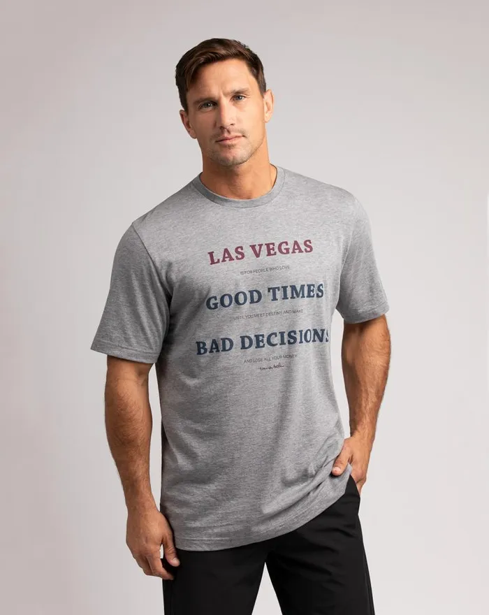 TravisMathew CIRCUS ACT TEE Heather Grey Men Tees