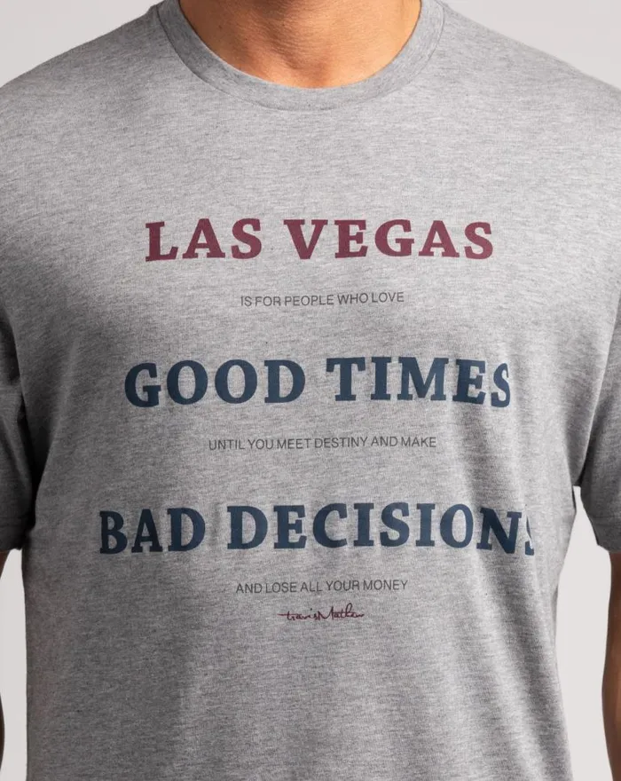 TravisMathew CIRCUS ACT TEE Heather Grey Men Tees