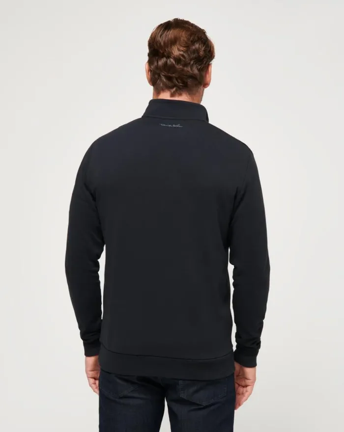 TravisMathew CLOUD QUARTER ZIP 20 Black Men Quarter Zips