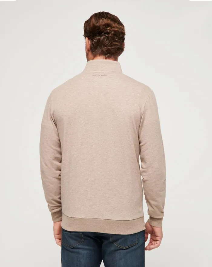 TravisMathew CLOUD QUARTER ZIP 20 Portabella Men Quarter Zips TravisMathew CLOUD QUARTER ZIP 20 Portabella Men Quarter Zips