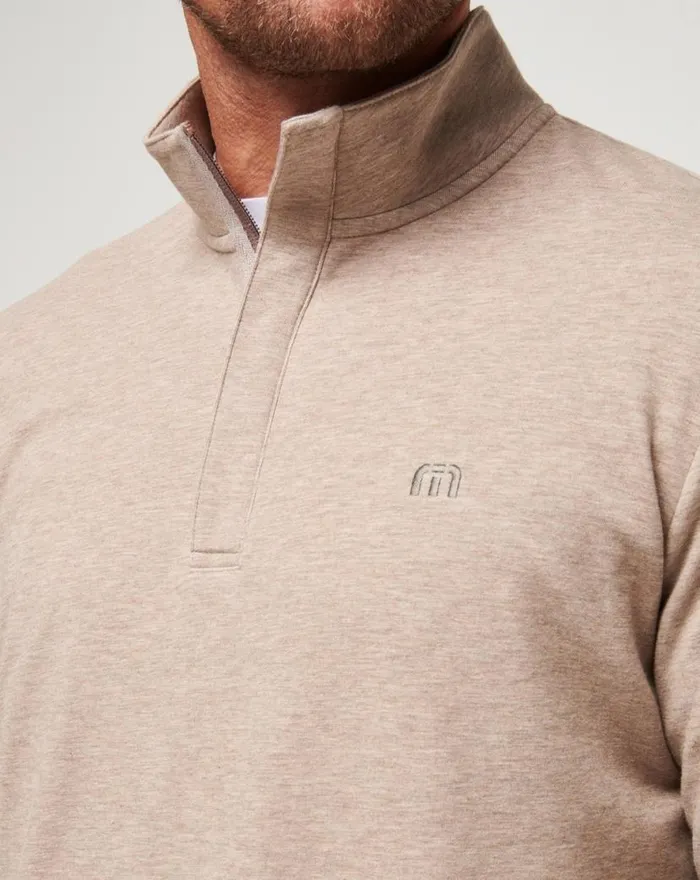 TravisMathew CLOUD QUARTER ZIP 20 Portabella Men Quarter Zips TravisMathew CLOUD QUARTER ZIP 20 Portabella Men Quarter Zips