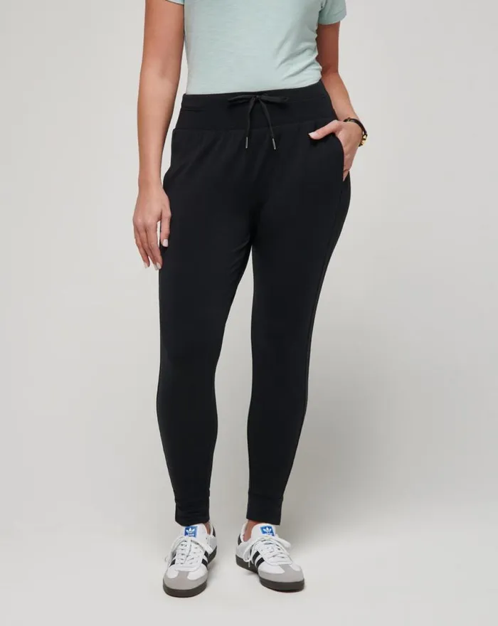 TravisMathew CLOUD TERRY TIE JOGGER Black Women Pants