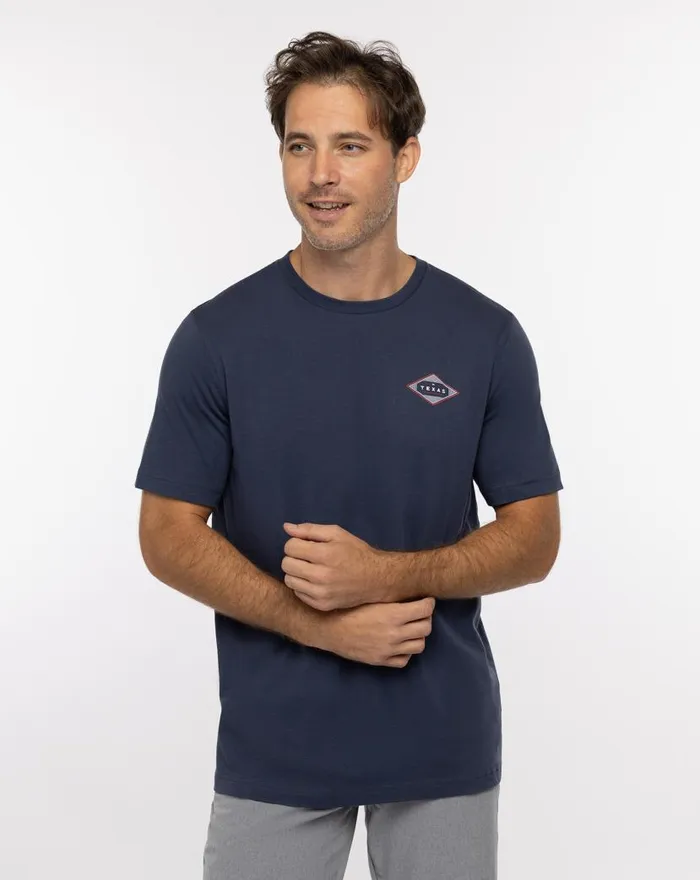 TravisMathew ELBOW ROOM TEE Mood Indigo Men Tees TravisMathew ELBOW ROOM TEE Mood Indigo Men Tees