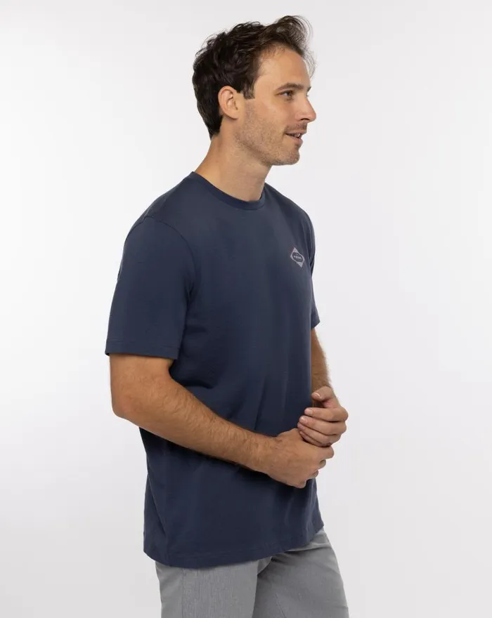 TravisMathew ELBOW ROOM TEE Mood Indigo Men Tees TravisMathew ELBOW ROOM TEE Mood Indigo Men Tees