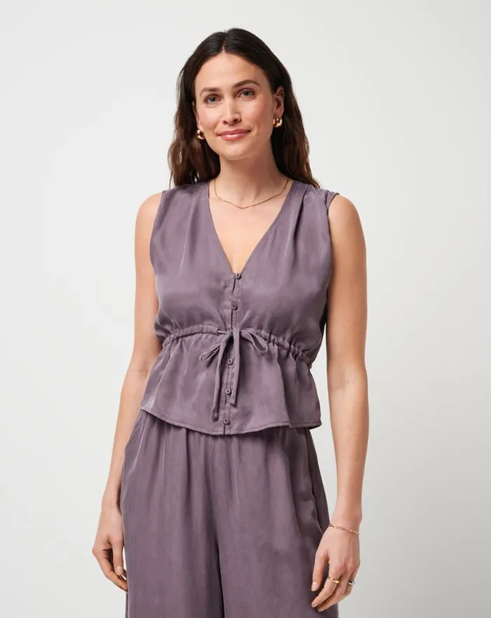 TravisMathew FINE WINE TANK Moonscape Women Shirts and Tops TravisMathew FINE WINE TANK Moonscape Women Shirts and Tops