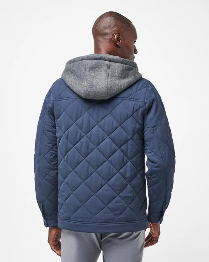 TravisMathew GREY WAVE FULL ZIP HOODIE Total Eclipse Men Jackets TravisMathew GREY WAVE FULL ZIP HOODIE Total Eclipse Men Jackets
