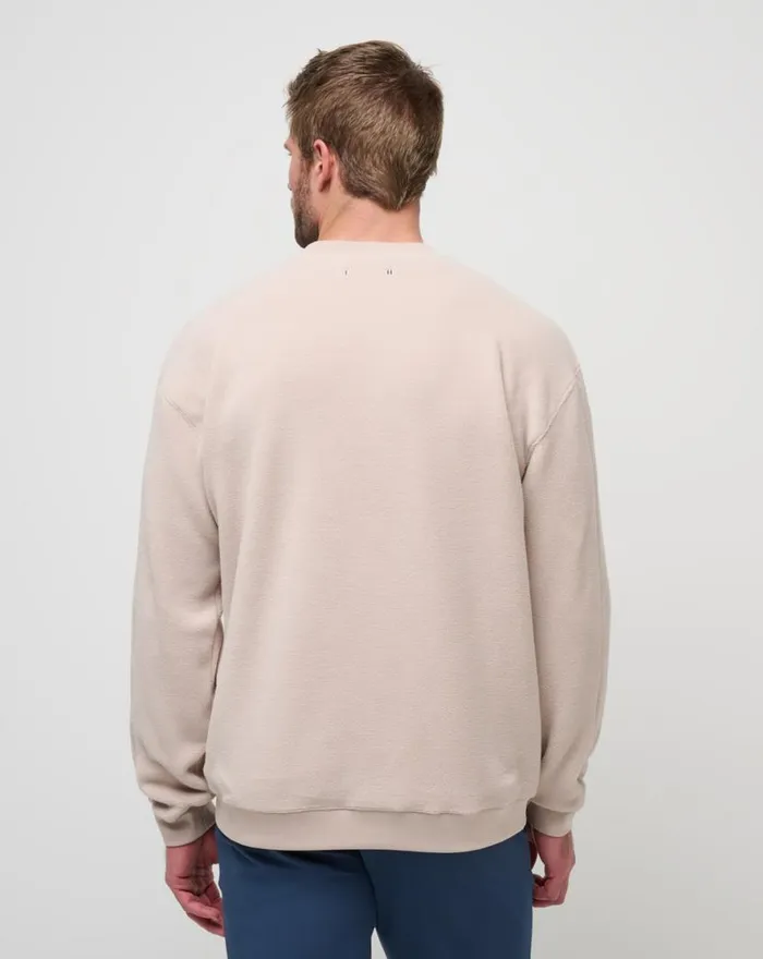 TravisMathew HAVE A GANDER CREW Oxford Tan Men Hoodies and Sweatshirts