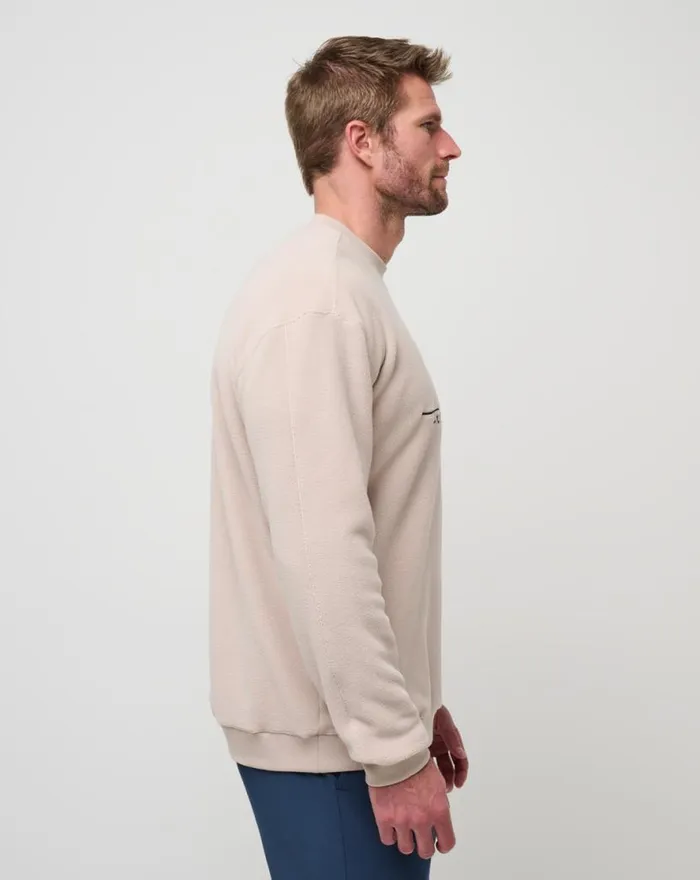 TravisMathew HAVE A GANDER CREW Oxford Tan Men Hoodies and Sweatshirts