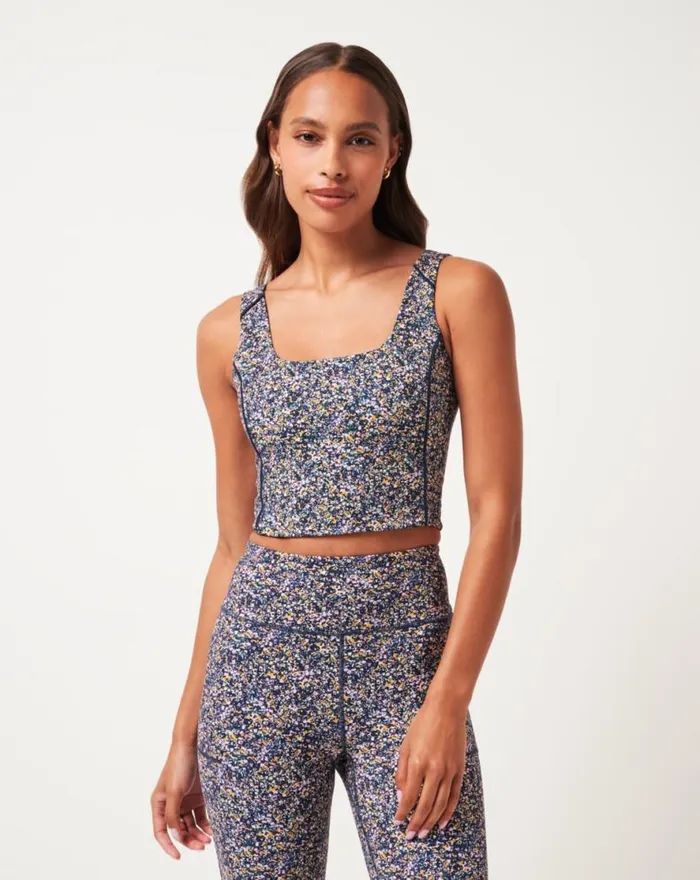 TravisMathew JETSET MINDSET 20 TANK Cream Multi Women Shirts and Tops