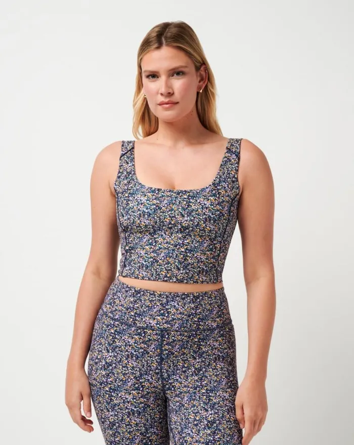 TravisMathew JETSET MINDSET 20 TANK Cream Multi Women Shirts and Tops