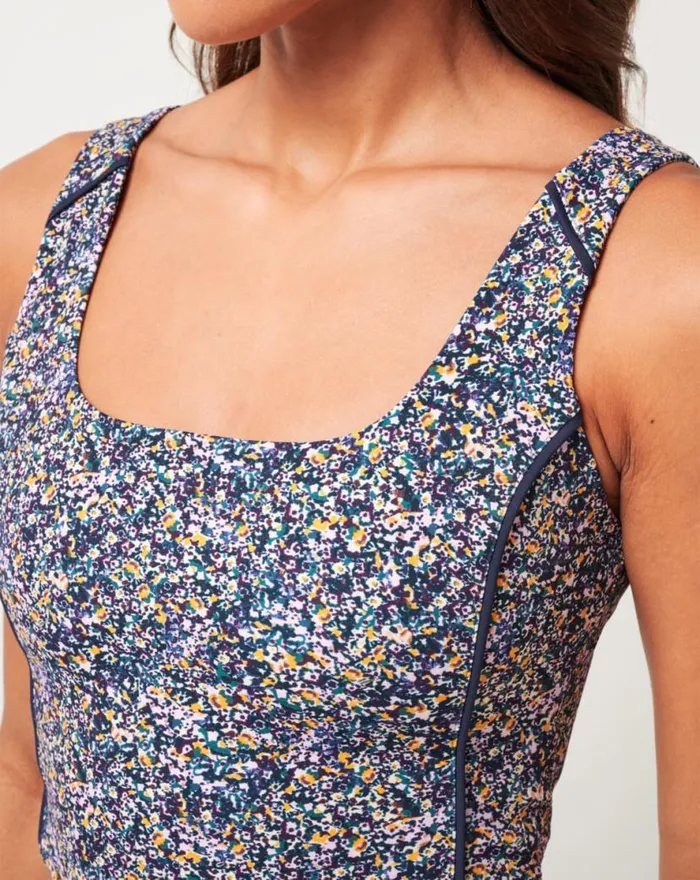 TravisMathew JETSET MINDSET 20 TANK Cream Multi Women Shirts and Tops