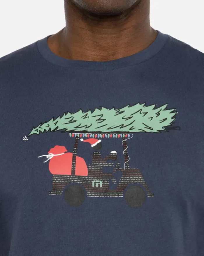 TravisMathew JINGLE JANGLE TEE Mood Indigo Men Tees TravisMathew JINGLE JANGLE TEE Mood Indigo Men Tees