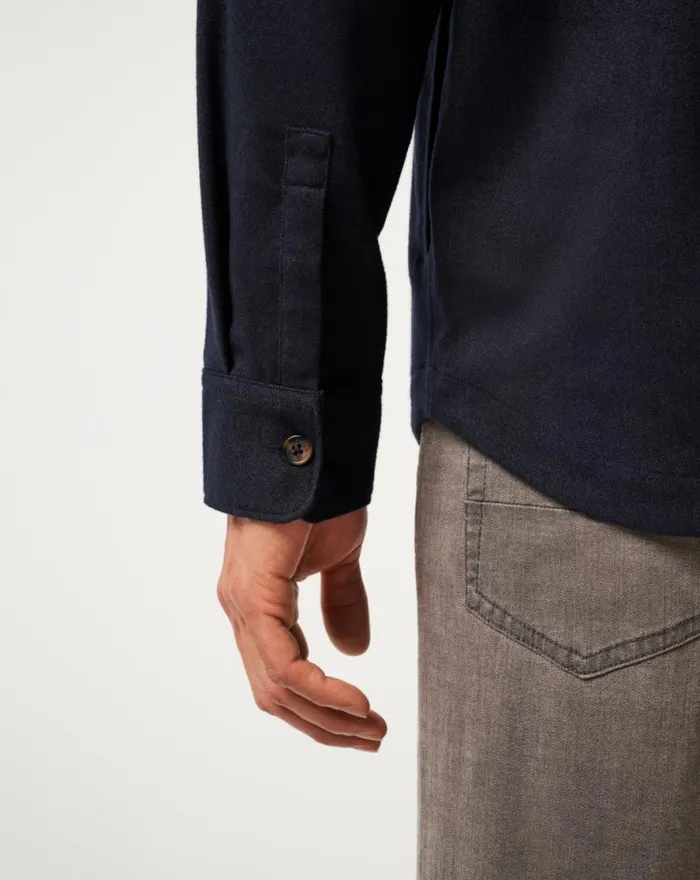 TravisMathew LIFESTYLE SHIFT SHIRT JACKET Navy Men ButtonUps TravisMathew LIFESTYLE SHIFT SHIRT JACKET Navy Men ButtonUps