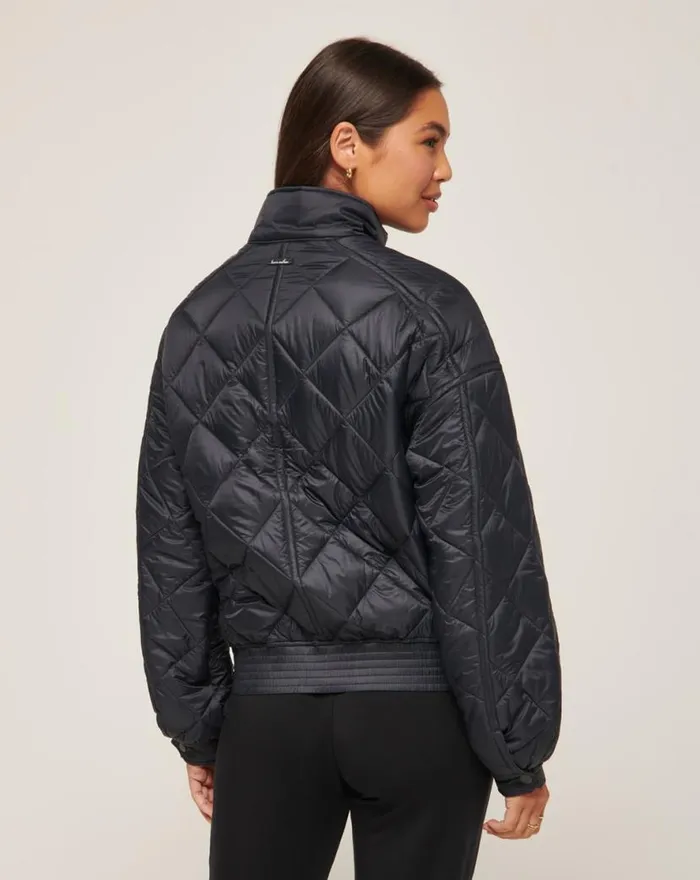 TravisMathew LIGHTS AT NIGHT QUILTED JACKET Obsidian Women Jackets TravisMathew LIGHTS AT NIGHT QUILTED JACKET Obsidian Women Jackets