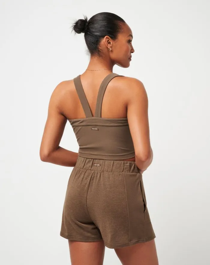 TravisMathew OUR LITTLE SECRET CLOUD TANK Cocoa Brown Women Shirts and Tops TravisMathew OUR LITTLE SECRET CLOUD TANK Cocoa Brown Women Shirts and Tops
