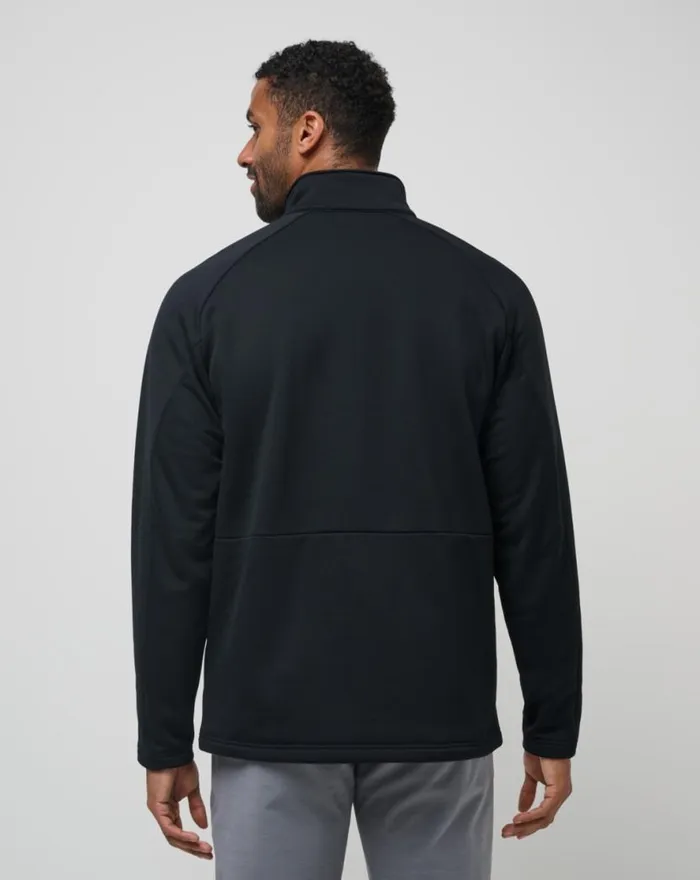 TravisMathew QUEST POLAR FLEECE QUARTER ZIP Black Men Quarter Zips TravisMathew QUEST POLAR FLEECE QUARTER ZIP Black Men Quarter Zips