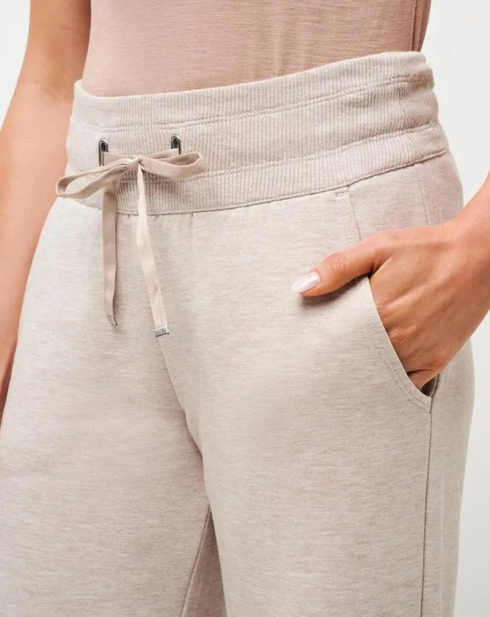 TravisMathew SAVE THE DAY WIDE LEG PANT Heather Natural Women Pants TravisMathew SAVE THE DAY WIDE LEG PANT Heather Natural Women Pants