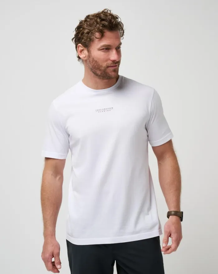 TravisMathew SHORELINE STRIPES TEE White Men Tees