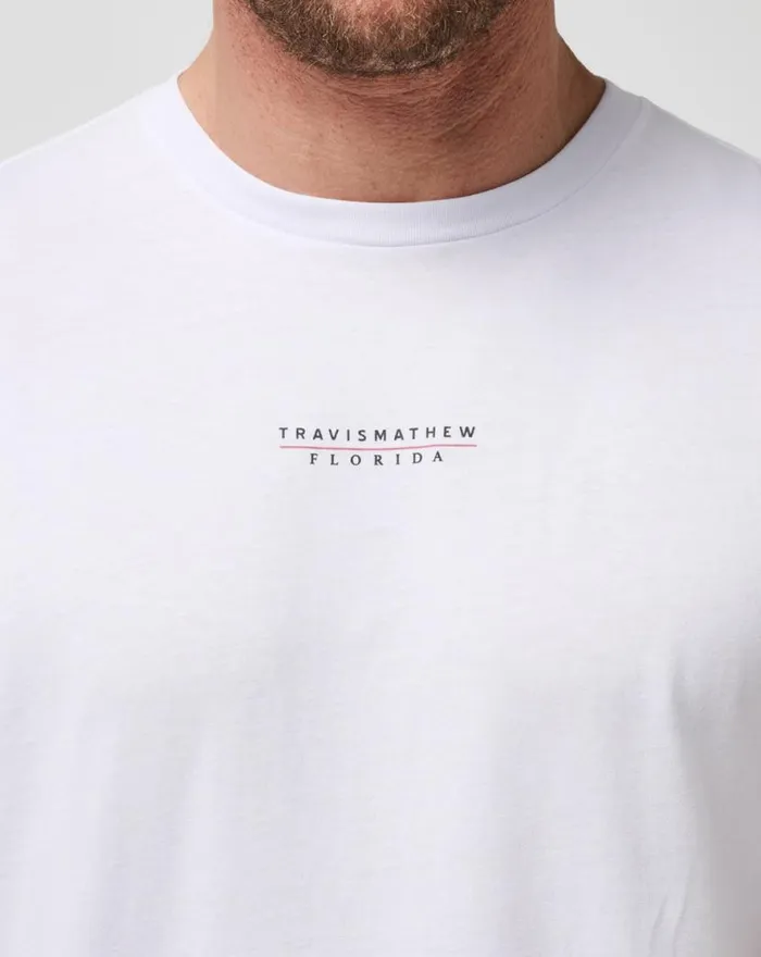 TravisMathew SHORELINE STRIPES TEE White Men Tees