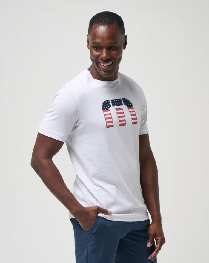 TravisMathew STAR BRIGHT TEE White Men Tees TravisMathew STAR BRIGHT TEE White Men Tees