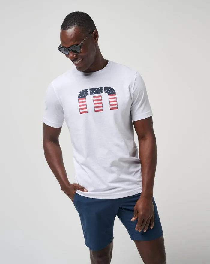 TravisMathew STAR BRIGHT TEE White Men Tees TravisMathew STAR BRIGHT TEE White Men Tees