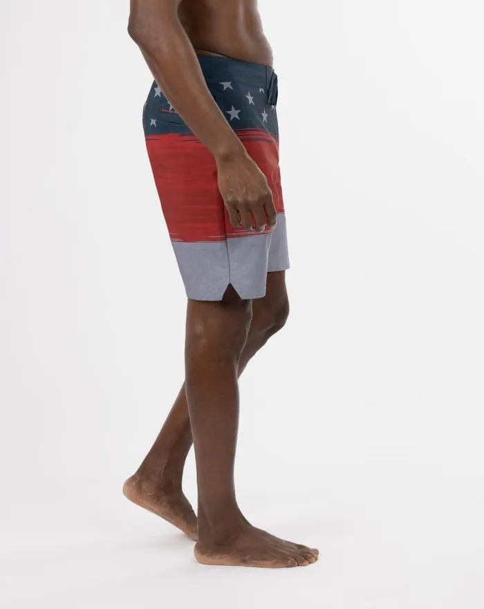 TravisMathew STARBOARD SHORES BOARDSHORT Heather Blue Nights Men Shorts TravisMathew STARBOARD SHORES BOARDSHORT Heather Blue Nights Men Shorts
