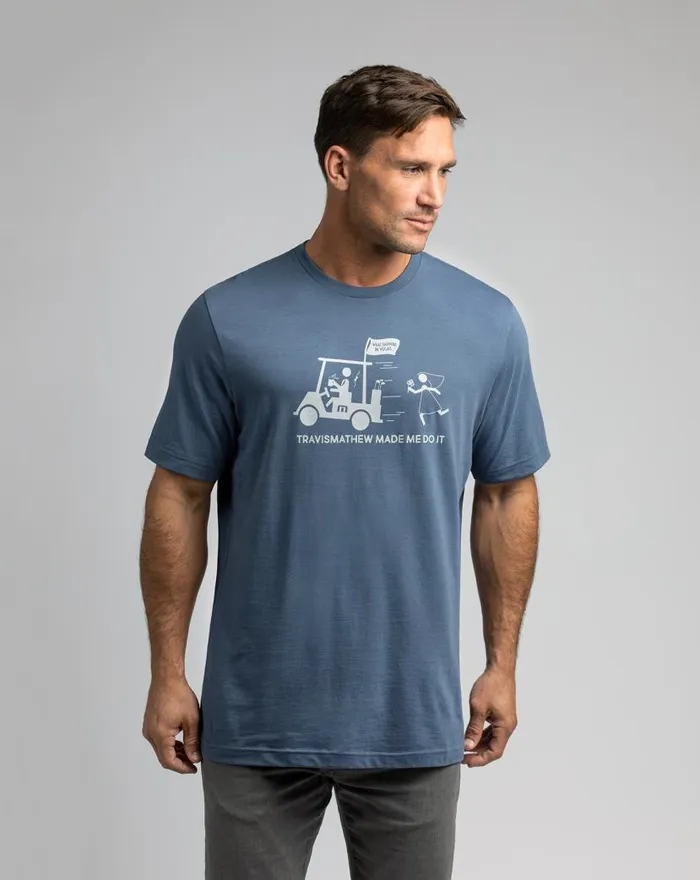 TravisMathew STRAIGHT UP TEE Vintage Indigo Men Tees