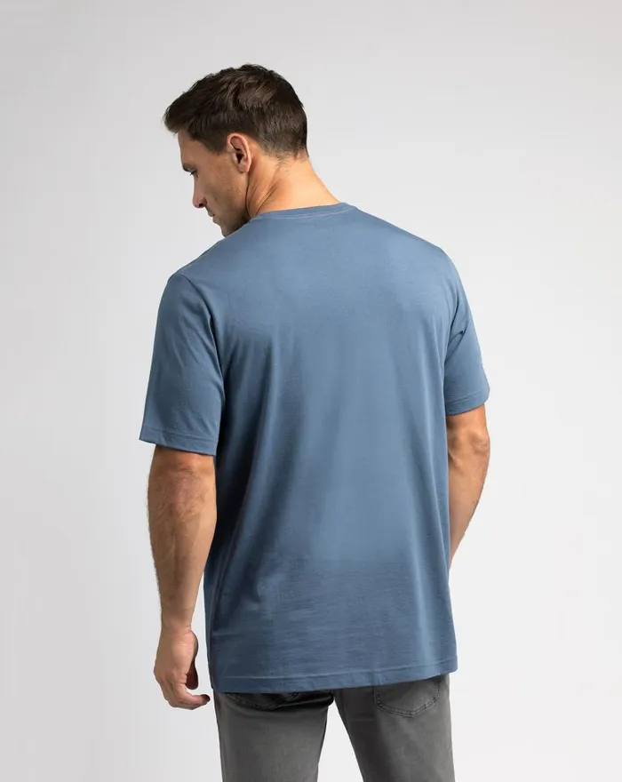 TravisMathew STRAIGHT UP TEE Vintage Indigo Men Tees TravisMathew STRAIGHT UP TEE Vintage Indigo Men Tees
