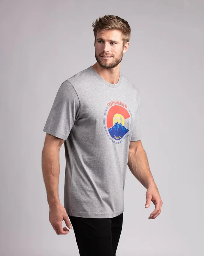 TravisMathew THIN AIR TEE Heather Grey Men Tees TravisMathew THIN AIR TEE Heather Grey Men Tees