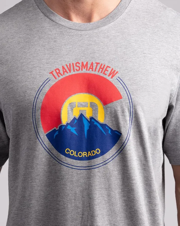 TravisMathew THIN AIR TEE Heather Grey Men Tees TravisMathew THIN AIR TEE Heather Grey Men Tees