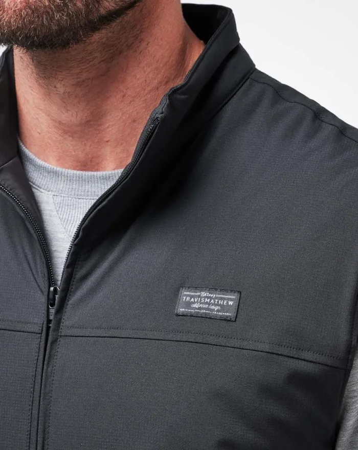 TravisMathew WANDERLUST VEST Black Men Vests TravisMathew WANDERLUST VEST Black Men Vests